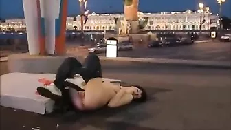 Sexy, Naked, Girl, Caught On Camera, Filmed On The Streets