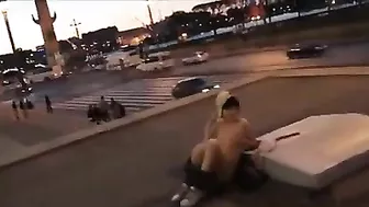 Sexy, Naked, Girl, Caught On Camera, Filmed On The Streets