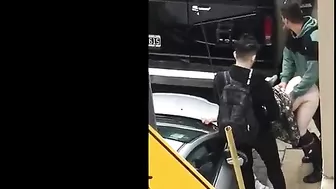 Exhibitionist couples caught fucking in public by voyeur camera