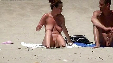 Beautiful Lady Nude at Cape Dage French beach