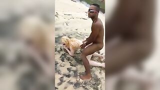 Voyeur Swinger Beach Sex Threesome One Guy and Two Girls