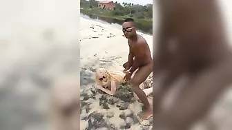 Voyeur Swinger Beach Sex Threesome One Guy and Two Girls