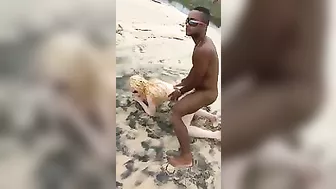 Voyeur Swinger Beach Sex Threesome One Guy and Two Girls