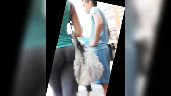 Candid Video Girl with Hot Ass in Yoga Pants Filmed on Street