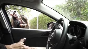 Black Dude Dick Flashing and Jerking Off in Front of Women Black Dude Dick Flashing and Jerking Off in Front of Women