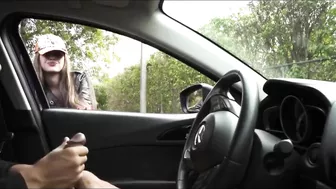 Black Dude Dick Flashing and Jerking Off in Front of Women