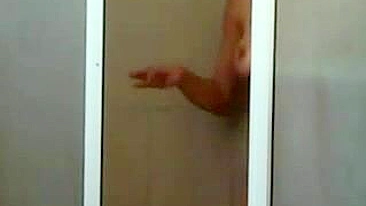 Hidden Camera in Bathroom Hot Nude Woman Filmed taking Bath