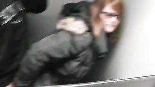 Exhibitionist Couple Makes Sex in Public Train