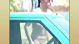 Busty, Big-Boobed Wife Filmed Topless At The Beach