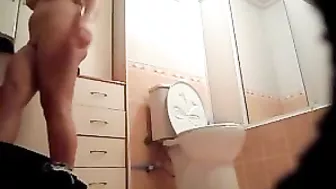 Vulgar Hidden Cam Arab Woman With Hugest Tits Exposed In Bathroom