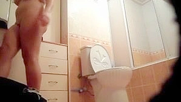 Vulgar Hidden Cam Arab Woman With Hugest Tits Exposed In Bathroom