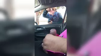 Dick Flashing And Jerking Off In Front Of A Woman