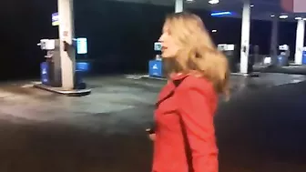 Candid Camera Woman Blows Huge Dick, Walks With Jizz-Covered Face