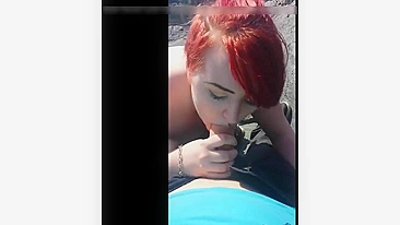 Your Girl Deliciously Blowing You On The Beach, Oh My!