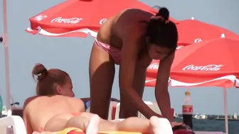 Adjectival Romanian Brunette With Large Pornographic Top Persists On Seashore