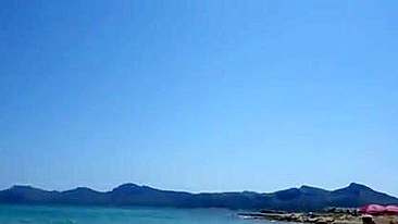 Blonde Girl Sucks Cock at the Beach in Presence of People