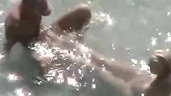Sexy, Steamy, Romantic: Couple Caught Fucking At The Beach In The Water