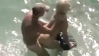 Sexy, Steamy, Romantic: Couple Caught Fucking At The Beach In The Water