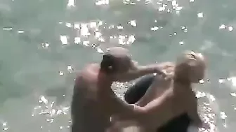 Sexy, Steamy, Romantic: Couple Caught Fucking At The Beach In The Water