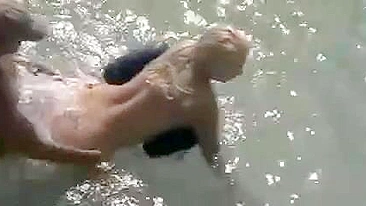 Sexy, Steamy, Romantic: Couple Caught Fucking At The Beach In The Water