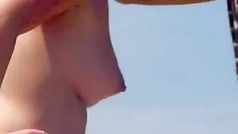 Ibiza Beach Nudist Woman with Incredible Perky Tits