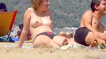 Ibiza Beach Nudist Woman with Incredible Perky Tits