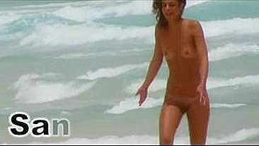 Romanian Beach Girlfriend Topless Nude Filmed Voyeur