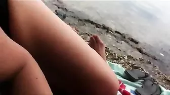 Naughty Mature Wife Enjoys Racy Beach Fellatio!