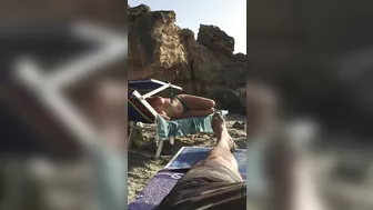 Spying On A Busty, Topless Beach Goddess In All Her Tanned Glory