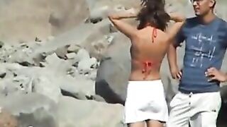 Sultry, Shameless Nudist Wife Filmed On Hidden Voyeur Cam At Beach