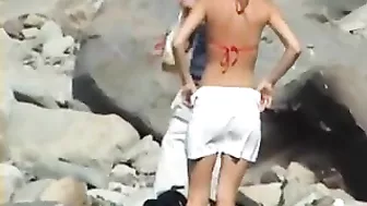 Sultry, Shameless Nudist Wife Filmed On Hidden Voyeur Cam At Beach