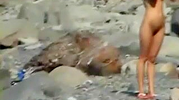 Sultry, Shameless Nudist Wife Filmed On Hidden Voyeur Cam At Beach