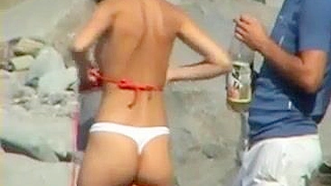 Sultry, Shameless Nudist Wife Filmed On Hidden Voyeur Cam At Beach