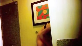 Sassy Sister's Big-Boobied Bathroom Stalking On Hidden Camera, Wow!