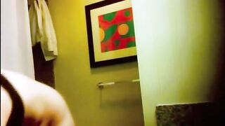 Sassy Sister's Big-Boobied Bathroom Stalking On Hidden Camera, Wow!