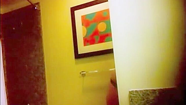 Sassy Sister's Big-Boobied Bathroom Stalking On Hidden Camera, Wow!