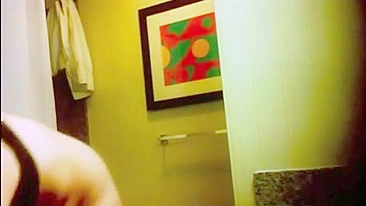 Sassy Sister's Big-Boobied Bathroom Stalking On Hidden Camera, Wow!