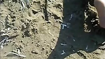 Perverted Beach-Goer Sexually Harasses Nude Sunbather With Disgusting Act