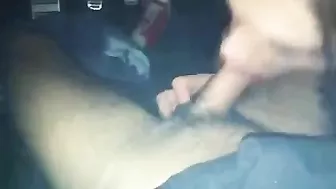 Blowjob in the Car Hooker Sucks Dick of Client