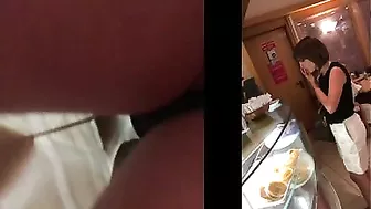 Sultry, Mature Woman, Stealthily Filmed Under Her Skirt While Shopping