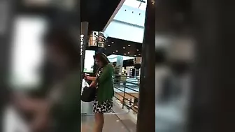 Sultry, Mature Woman, Stealthily Filmed Under Her Skirt While Shopping