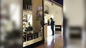 Sultry, Mature Woman, Stealthily Filmed Under Her Skirt While Shopping