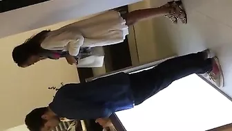 Sultry, Mature Woman, Stealthily Filmed Under Her Skirt While Shopping