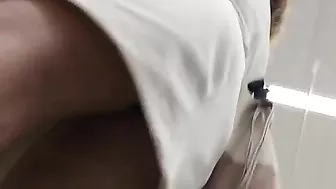 Sultry, Mature Woman, Stealthily Filmed Under Her Skirt While Shopping