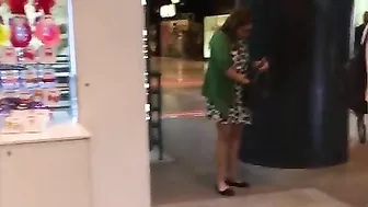 Sultry, Mature Woman, Stealthily Filmed Under Her Skirt While Shopping