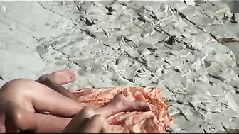 Sexy Nudist Couple Gets Highly Aroused And Passionately Fucks On The Beach
