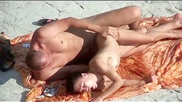 Sexy Nudist Couple Gets Highly Aroused And Passionately Fucks On The Beach