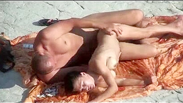 Sexy Nudist Couple Gets Highly Aroused And Passionately Fucks On The Beach