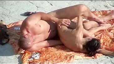 Sexy Nudist Couple Gets Highly Aroused And Passionately Fucks On The Beach