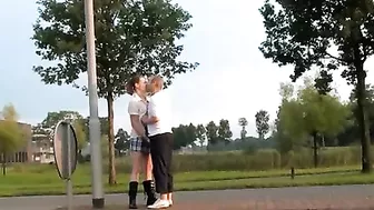 Dutch Couple Fucking in Public Places